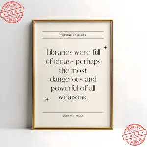 Throne of Glass Quote Poster | TOG Poster | Throne of Glass Poster | Aesthetic Bookish Wall Art | TOG Gift Idea