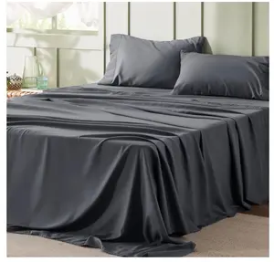 Queen Sheet Set - 4 Pieces Soft Queen Size Sheets - Breathable & Cooling - Hotel Luxury - Easy Care Polyester Microfiber Bedding for Women, Men