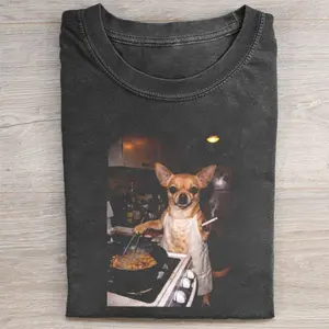 Comfort Colors Funny Smoking Chihuahua Meme T-Shirt, Vintage 90s Edgy Dog Tee, Unisex Fit Design, Casual Streetwear, Gift for Dog Lovers
