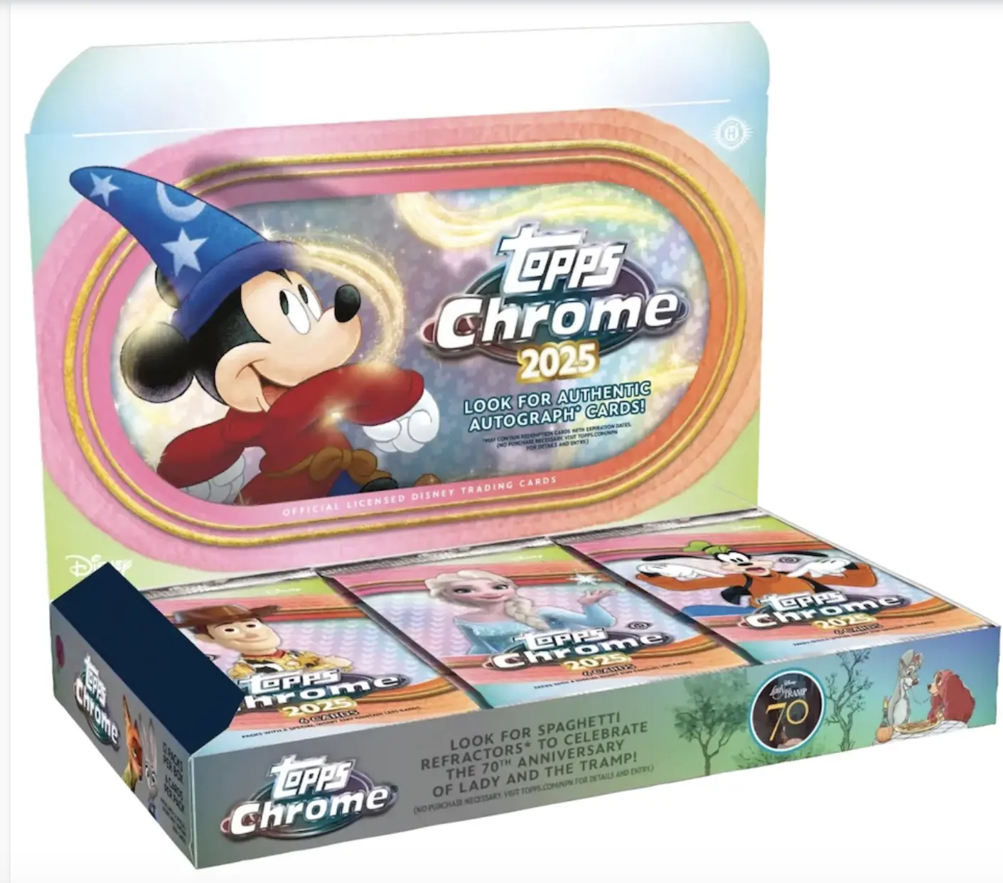 2025 TOPPS CHROME DISNEY HOBBY BOX