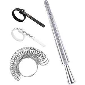 Ring Sizer Mandrel, US Ring Mandrel Measurement Kit,Gauge Set with Measuring Tool,Sizes 0-15 Steel Ring Mandrel.Finger Sizer1-13 with Half Size