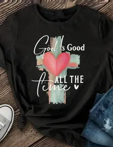 God Is Good All The Time Shirt - Christian Bible Verse Tee, Inspirational Scripture Top, Church Worship Casual Wear