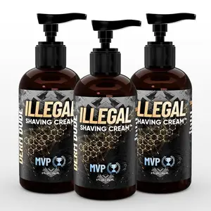 Illegal Shave Cream - Premium Aloe & Olive Oil Comfort for Smooth Shave Foam Aftershave Illegal Shave Cream - Premium Aloe & Olive Oil Comfort for Smooth Shave Foam Aftershave