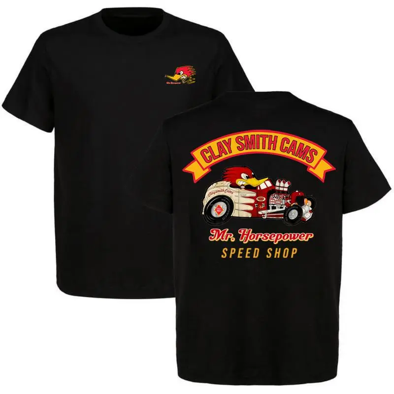 Mr. Horsepower T-Shirt, Vintage Hot Rod Cartoon Graphic – Clay Smith Cams Graphic Shirt, Car Mechanic Tee for Men, Classic Auto Enthusiast Gift Shirt