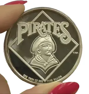 Authentic Pittsburgh Pirates 1 Oz Silver Bullion Round