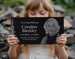 Funeral Tribute Gift - Memorial Service Display - Celebration of Life Keepsake - Cemetery Plot Marker - Gift for Grieving Family - Flowers