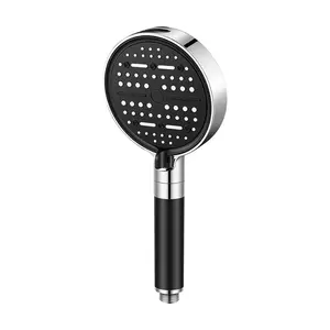 High-End Pressure Shower Head, 6 Adjustable Settings, Large Panel, Filtered Spray, Soft Rain Bathroom Bathing, Plastic Material, Easy Installation, Pressure Showerhead