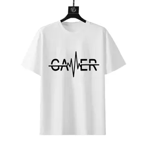 Men's Premium 180GSM Cotton Tee ，Double Sided Print ，Casual Everyday Short Sleeve ，T-Shirt，Streetwear / Vintage Style