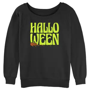 Juniors Womens Lost Gods Halloween Jack-O'-Lanterns Sweatshirt