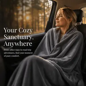 1pc Solid Color Blanket, Lightweight Luxury Bedspread, Versatile Skin-Friendly Breathable Nap Mat, Casual Style, Made in China