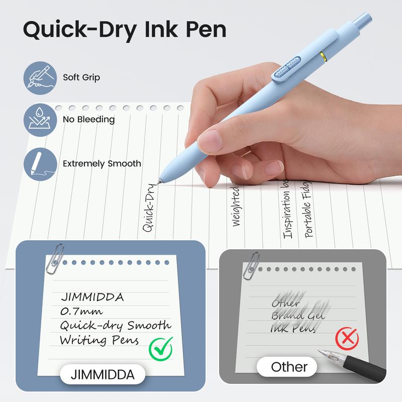 8 Pack Colorful Gel Pens, Retractable Fine Point Clicker Pens in Vintage/Morandi Styles, Smooth Writing and Easy to Use for Students, Teachers and Artists, Drawing Writing Planner and Crossword Puzzles,magical pen,gift,Colorful Crafts