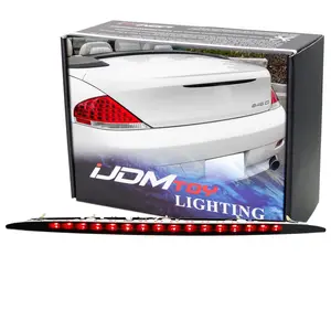 iJDMTOY Dark Smoked Lens Full LED Trunk Lid Third Brake Light Bar Assembly For BMW E64 645Ci 650i M6 Convertible ONLY