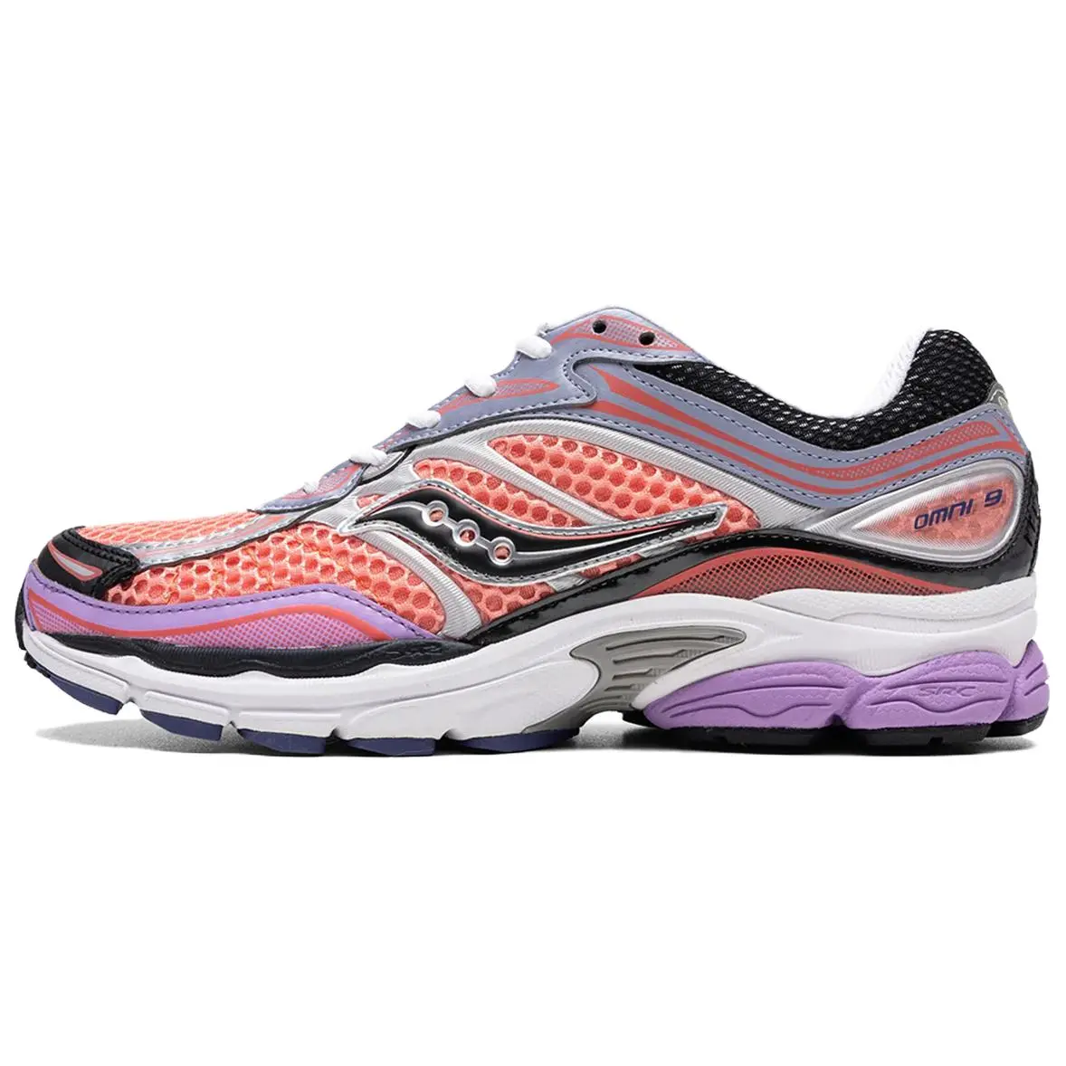 Saucony ProGrid Omni 9 'Pink Purple' Road Running Shoes, Athletic Running Shoes, Running Sneakers, Workout Sneakers, Stability Focus, Supportive Running Shoe