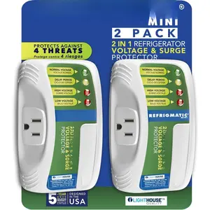 WS-36300   & Surge Protector for Refrigerators Up to 27 cu. ft. Protect Your Refrigerator Against High and Low , Brownouts and Spikes, (2 Pack)