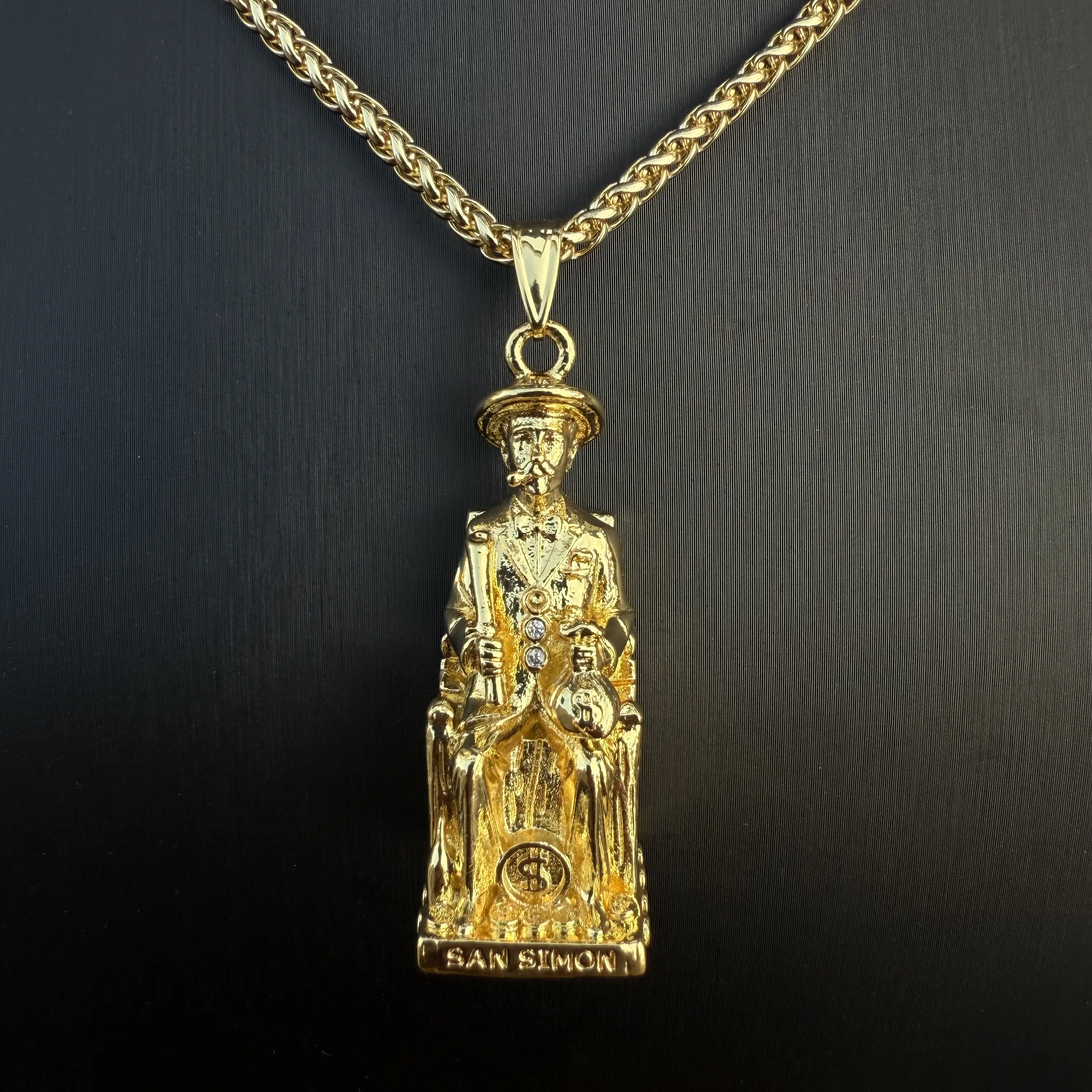 Pyrexta 14K Real Gold-Plated San Simon Pendant Necklace, 22 in - TikTok ...