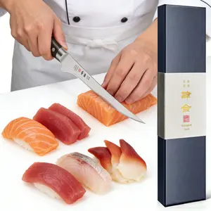 Kanngou 7 Inch Flexible Fish Fillet Knife AUS-8 Steel Kitchen Knife Meat Blade