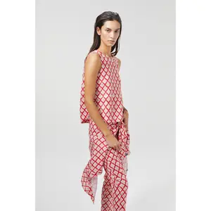 Yves Linen Top - Tangier