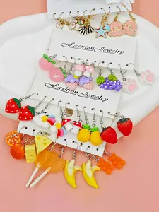40pcs Fun Series Birthday Gift Earring Set, Cute Jewelry for Women & Girls, Perfect Party Favors, Unique Design, Ideal for Birthdays, Versatile Earrings, Earring Stacking Set