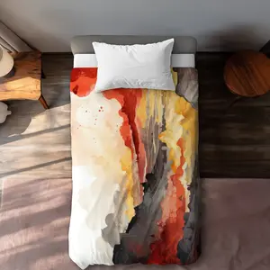 MWW C1DCTXLWBLVFK7 Scolding Land Yellow Twin Extra Long Duvet Cover - Color-Accented Stylish Home Decor for Twin, Extra-Long, Color-Accented Bedding Needs, Color-Accented Duvet Covers, Extra-Long Duvet Covers