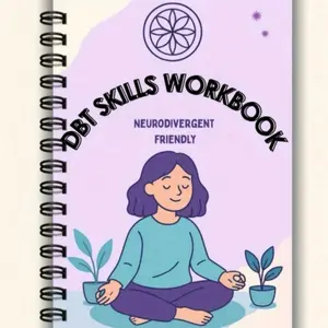 Neurodiversity-Friendly Dbt Workbook, Emotion Regulation Skills & Exercises, Treatment for Autism, Adhd, Ptsd, Self-Help Guide with Cbt, Spiral Notebook Journal
