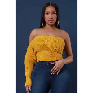 Multi Way Wrap Sweater - Gold