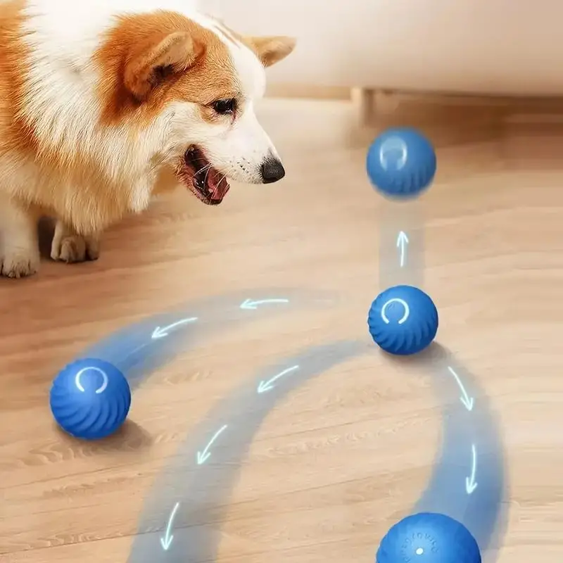 Interactive Dog Toy Ball, 1 Count Rechargeable Dog Chew Toy Ball, Durable Anti-gravity Dog Toy Ball, Pet Interactive Tool