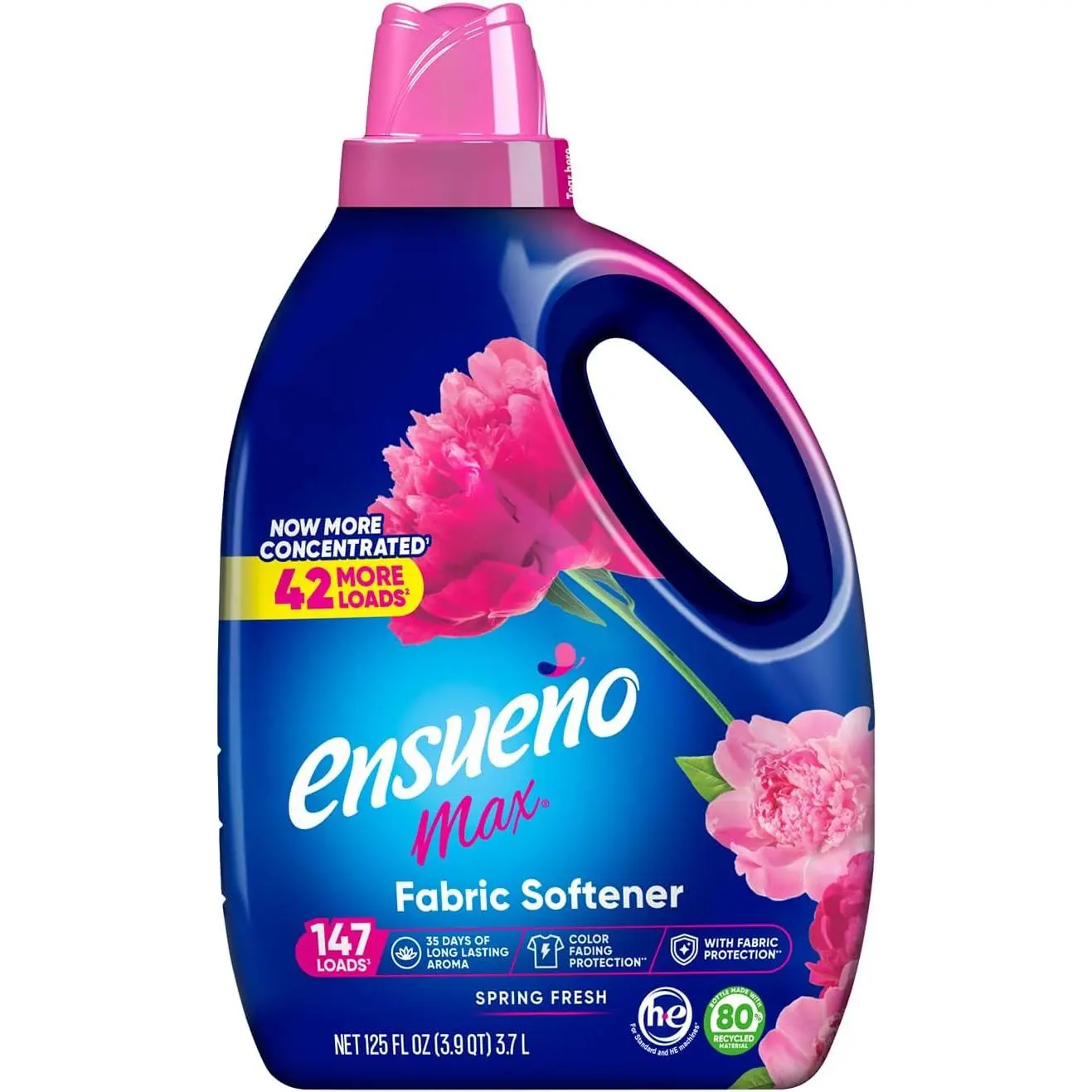 Concentrated Liquid Fabric Softener for Baby & Maternity, Fragrant Spring Fresh Scent, Non-Toxic & Biodegradable Formula, Reduces Wrinkles & Static, 125 fl oz, 147 Loads
