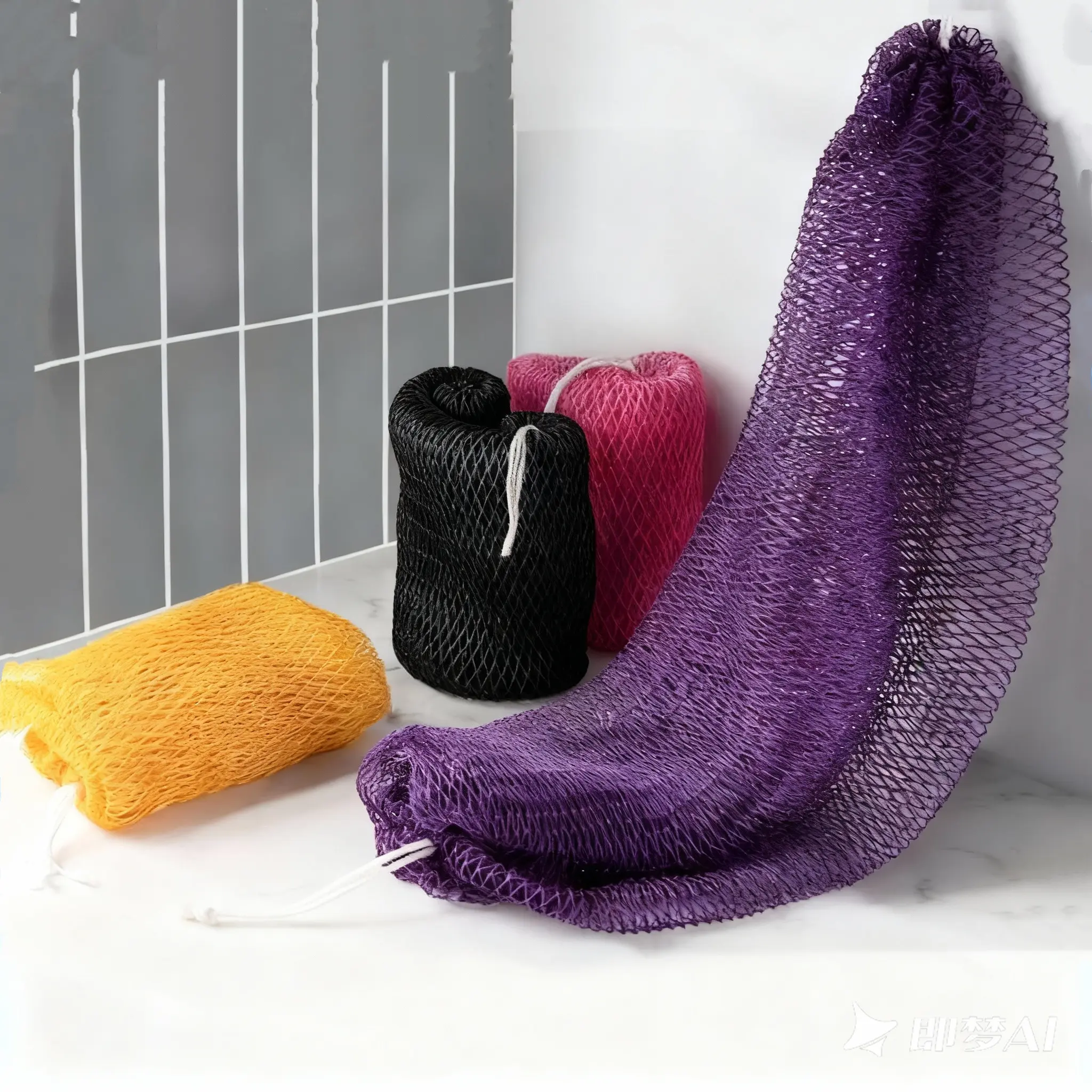 African Exfoliating Net Sponge Bundle, Ethically Sourced from Nigeria ...