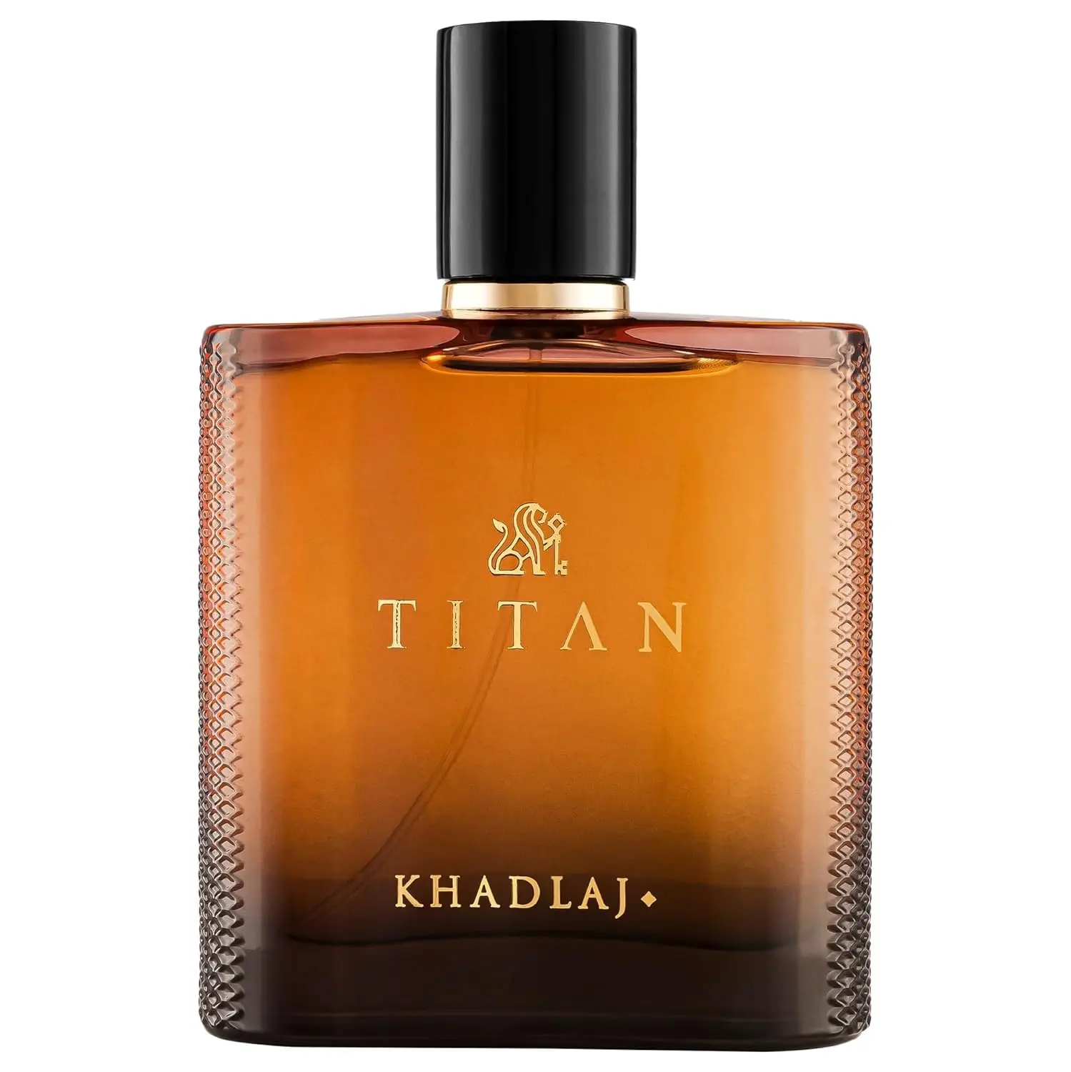 Khadlaj Titan for Men 3.4 Ounce 100 ml Citrus Spicy Aromatic Amber Eau de Parfum Spray Long Lasting Fragrance with Mandarin Pink Pepperorns & Amber Notes