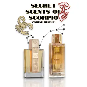 Secret Scents of SCORPIO Zodiac Bundle | Angham + The Kingdom | Eau De Parfum | Women's Fragrance | 100 ML - 3.4 oz | Sweet - Vanilla & Musk Notes