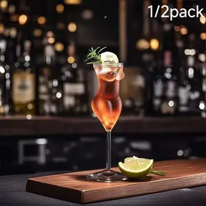 Viral Trending Sexy Lady Design Crystal Wine Glass Goblet,Food Grade BPA-Free Lead-Free & Cadmium-Free Hand Blown Heat-Resistant Clear Drinkware, Dishwasher Safe for Red White Wine Champagne, Ideal for Wedding Anniversary Party Special Occasions Daily Use