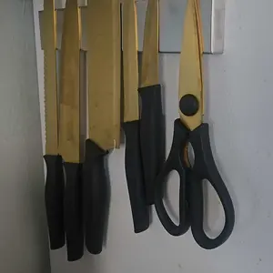 Magnetic Knife Holder for Wall 10 inch, Metal Knife Rack Kitchen Utensil Holder for Refrigerator Mount Tool,Kitchen Accessories Storage Organizer