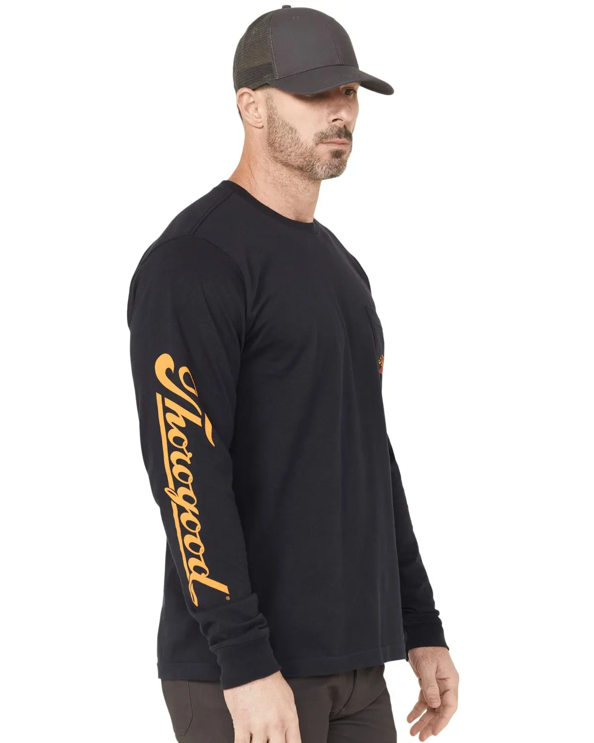 Thorogood Men's Men'S Usa Logo Long Sleeve Work T-Shirt - Tg206456-Dksp