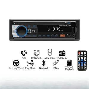 Car Radio 1 din Stereo Player Digital Bluetooth Car MP3 Player FM Radio Stereo Audio Music USB/SD with In Dash AUX Input