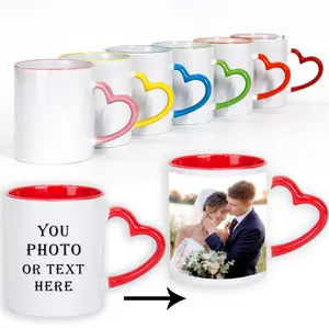 Personalized Custom Photo Text Logo Name Love Coffee Mug Print Ceramic 11oz Cup Drinkware Printed