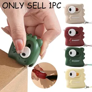 Small Dinosaur Ceramic Box Cutter Knife, Magnetic Mini Portable Craft Knife, Paper Box Opener, Safe Non-Slip Design, Paper Cutters