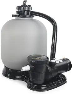 XtremepowerUS 4500GPH 19" Sand Filter with 1.5HP Above Ground Swimming Pool Pump Media System, 5-Way Valve Filter