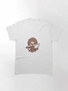 Valentine's Day - Cupid Monchichi T-Shirt, Meme T Shirt, Pet Lovers T- Shirt, Pet Photo Shirt, Gift for Mother, Girlfriend, Pet Lovers, Graphic T-Shirt, Gildan 5000 Tee