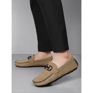 Men's High-Quality Velvet Rubber Sole Slip-On Loafers, Soft Lightweight Comfortable Casual Shoes for Outdoor Sports Daily Wear, Footwear(Sheets)