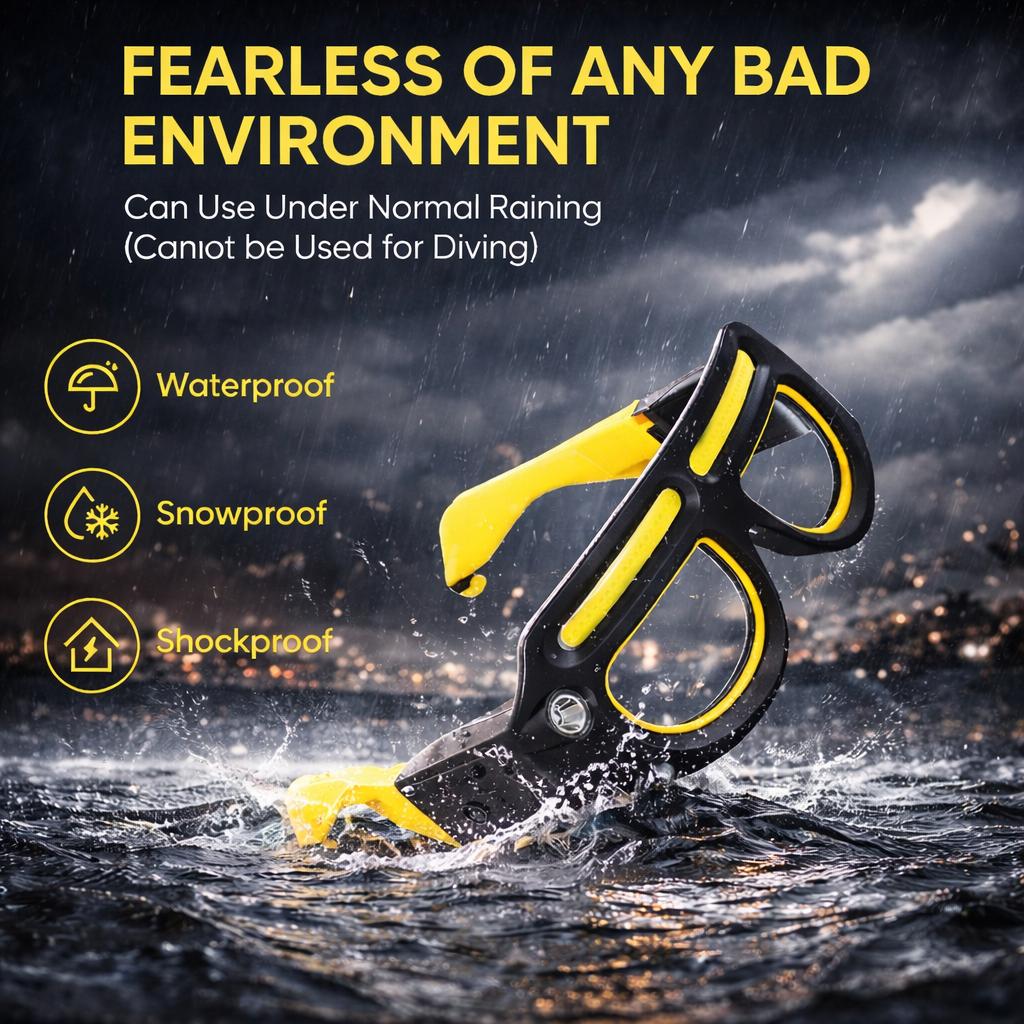 Gesture Control LED Glasses – Rechargeable USB-C Headlamp with 5 Modes, Hands-Free Sports & Work Lighting