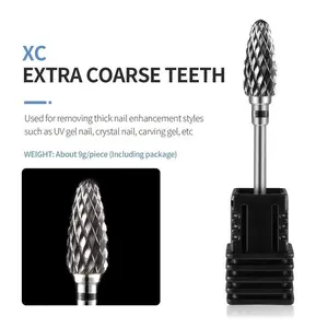 Tungsten Carbide Nail Drill Bits Electric Manicure Drill Accessories Milling Cutters For Nail Gel Polish Remover Nail Tools Efiles ! Nail Art Tools