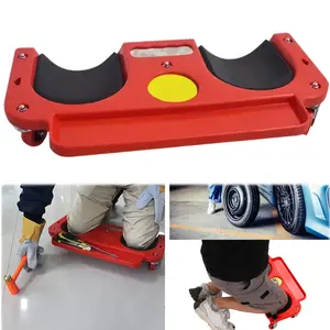 Rolling Knee Protection Pad Platform with Wheels ABS material it features a multi-functional built-in wheel tool tray and a comfortable cushioned knee pad Suitable for mechanics carpenters floor installers and auto repair workers creeper durable knee pad