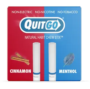 QuitGo Air Straw Habit Chew Stick – Plastic Reusable Natural Aid Straw to Curb Cravings & Breathe Freely