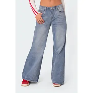 Low Rise Bootcut Jeans