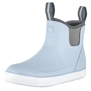 Women's  Rubber Fishing Deck Boots, Waterproof Ankle Rain Boots, Garden Shoes for Outdoor Work Comfortable Soft Heat Retention Flexibility Footwear Girl Shock Absorption