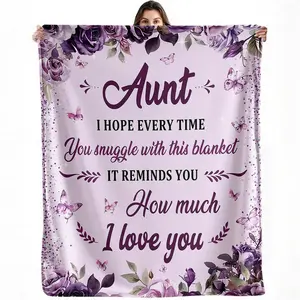 Aunt Blanket Gift From Niece Or Nephew Aunt Birthday Gift