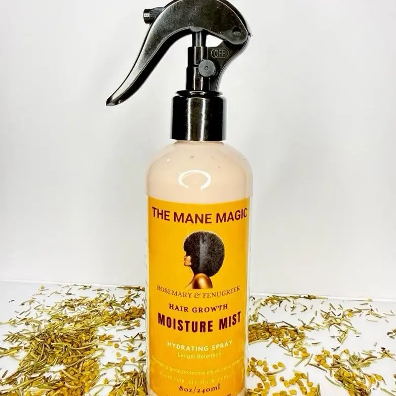 Mane Magic Rosemary & Fenugreek Hair Growth Mist Spray, Rosemary Water Spray (8oz) for Aromatherapy & Hair Care
