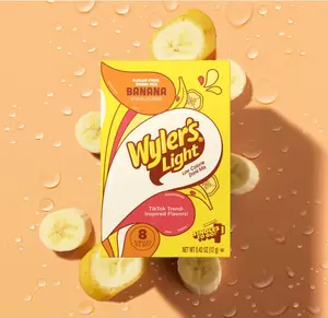 Wyler's Light Singles To Go Powder Packets, Water Drink Mix, Watertok Banana, 96 Servings, 8 Count x Pack of 12