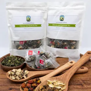 Chicory Gardenia Herbal Tea 30 Bags 150g Caffeine Free Botanical Detox Tea for Daily Wellness Routine