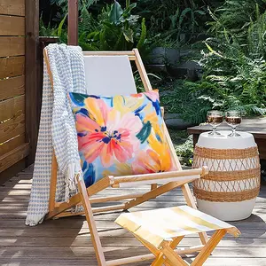 Waterproof Outdoor Pillow Cover, Colorful Floral Decorative 18x18 Inch, Suitable for Garden Furniture, Beach - 2 Pack